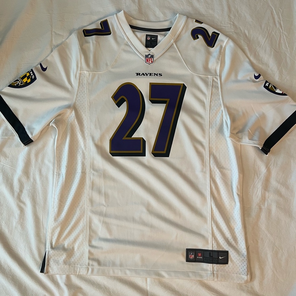 NFL on field Ravens Jersey